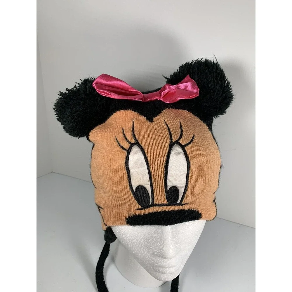 Disney Minnie Mouse Kids Winter Hat Minnie‎ Mouse Stocking Cap With Hands